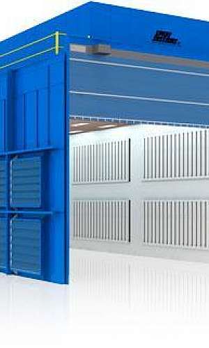 Cabine de pintura a pó eletrostática Cabine de pintura a pó eletrostática