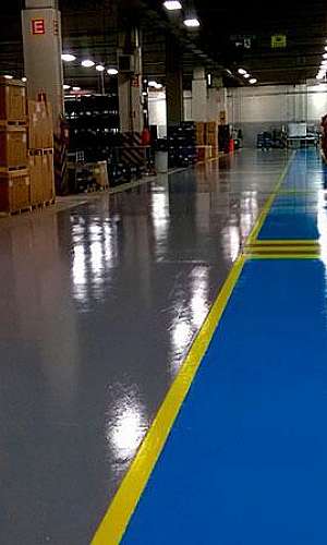 Piso industrial epóxi Piso industrial epóxi